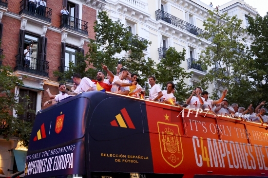 FOOTBALL - CELEBRATION OF SPAIN TEAM IN MADRID