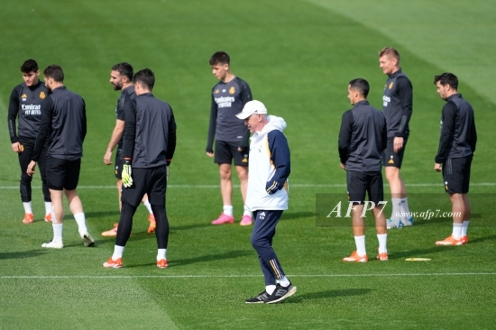FOOTBALL - CHAMPIONS LEAGUE - REAL MADRID TRAINING SESSION