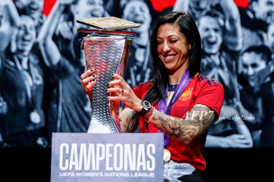 FOOTBALL - NATIONS LEAGUE - SPAIN WOMEN TEAM CELEBRATION IN MADRID