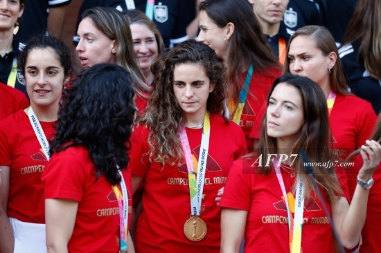 FOOTBALL - PEDRO SANCHEZ RECEIVES TO SPAIN WOMEN TEAM AS WORLD CHAMPIONS