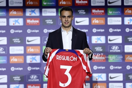 FOOTBALL - PRESENTATION OF SERGIO REGUILON FOR AT MADRID