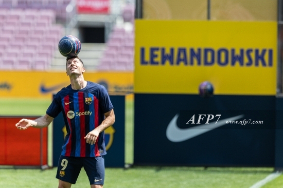 FOOTBALL - PRESENTATION ROBERT LEWANDOWSKI FOR FC BARCELONA