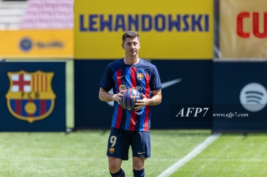 FOOTBALL - PRESENTATION ROBERT LEWANDOWSKI FOR FC BARCELONA