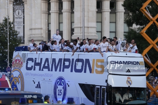 FOOTBALL - REAL MADRID CELEBRATION AFTER WINNING THE 15TH CHAMPI