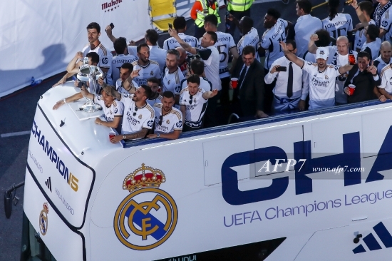 FOOTBALL - REAL MADRID CELEBRATION AFTER WINNING THE 15TH CHAMPIONS LEAGUE