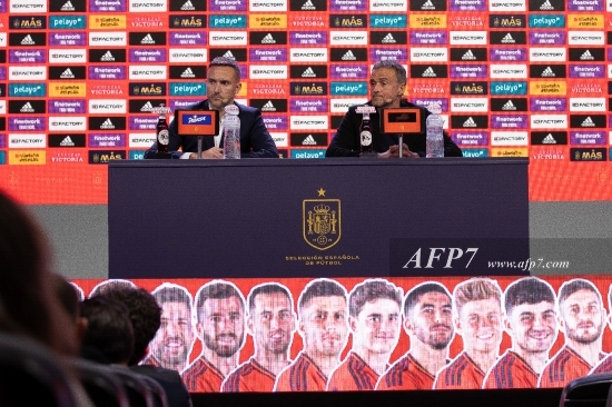 FOOTBALL - SPAIN PRESS CONFERENCE FOR WORLD CUP